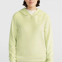 Velour fleecehoodie | Lime Wash