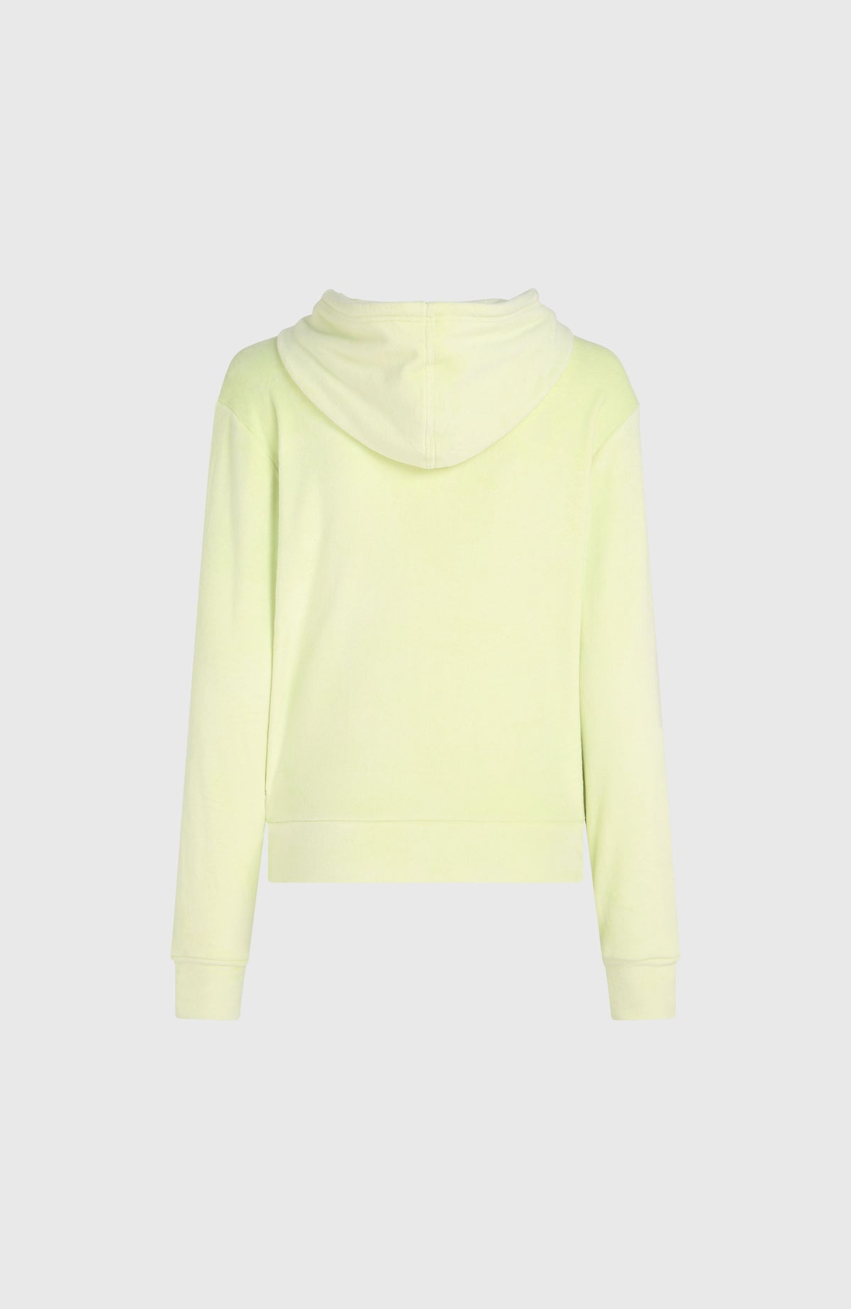 Velour fleecehoodie | Lime Wash