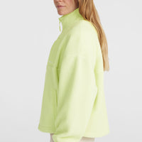 High-Pile fleecevest met volledige rits | Lime Wash