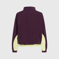 O'Riginals Polartec® 100 fleecetrui met halve rits | Aubergine Colour Block