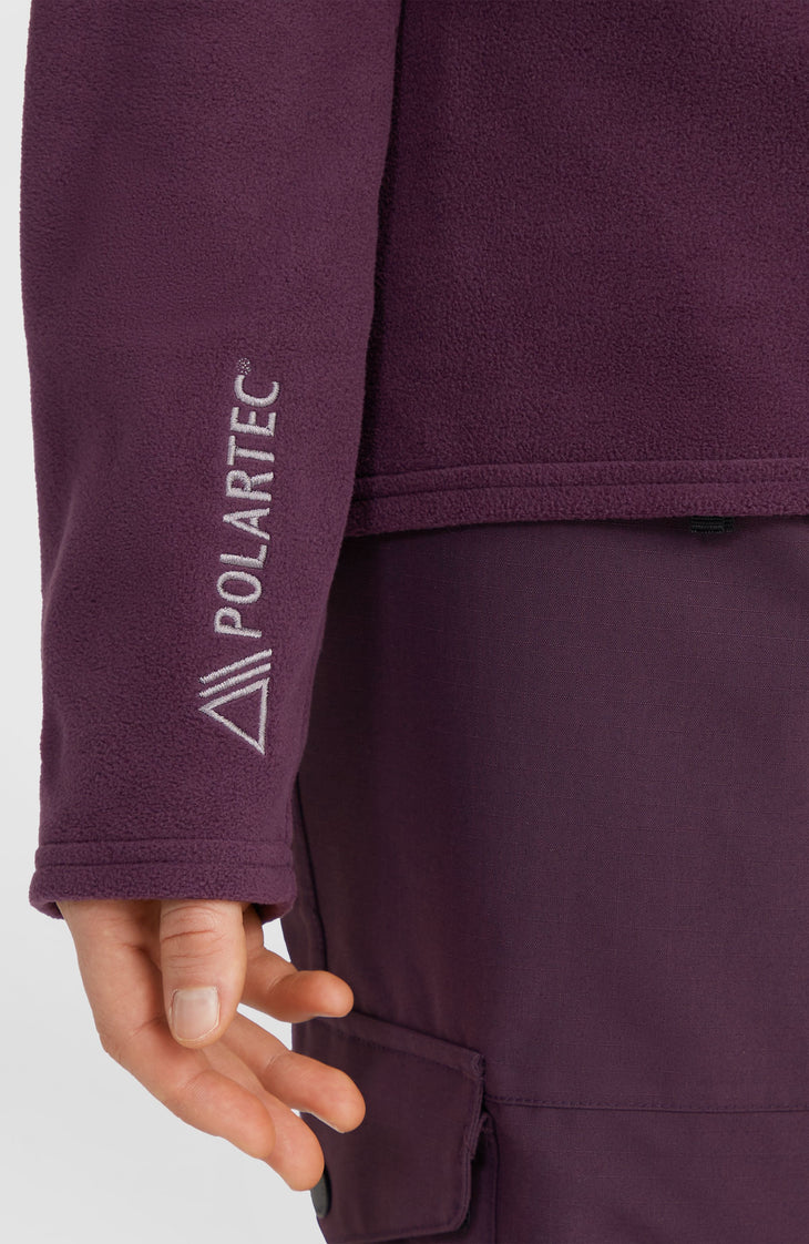 Jack's Polartec® 100 fleecevest met volledige rits | Aubergine