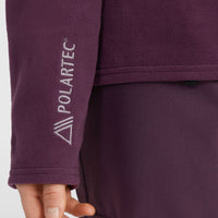 Jack's Polartec® 100 fleecevest met volledige rits | Aubergine