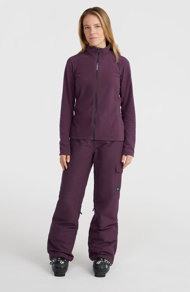 Jack's Polartec® 100 fleecevest met volledige rits | Aubergine
