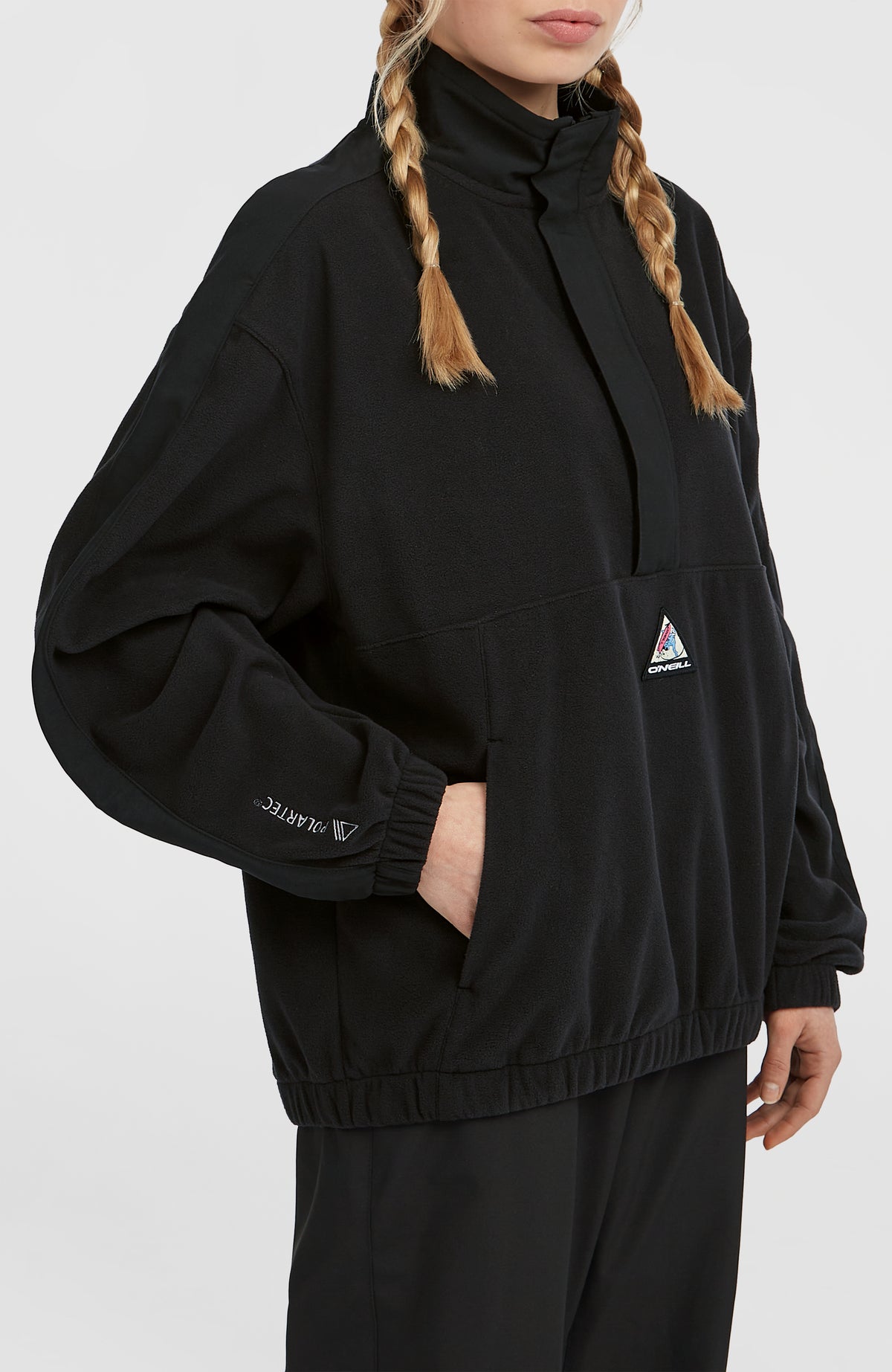 FWC'Play Polartec® fleecetrui met hoge rits | Black Out