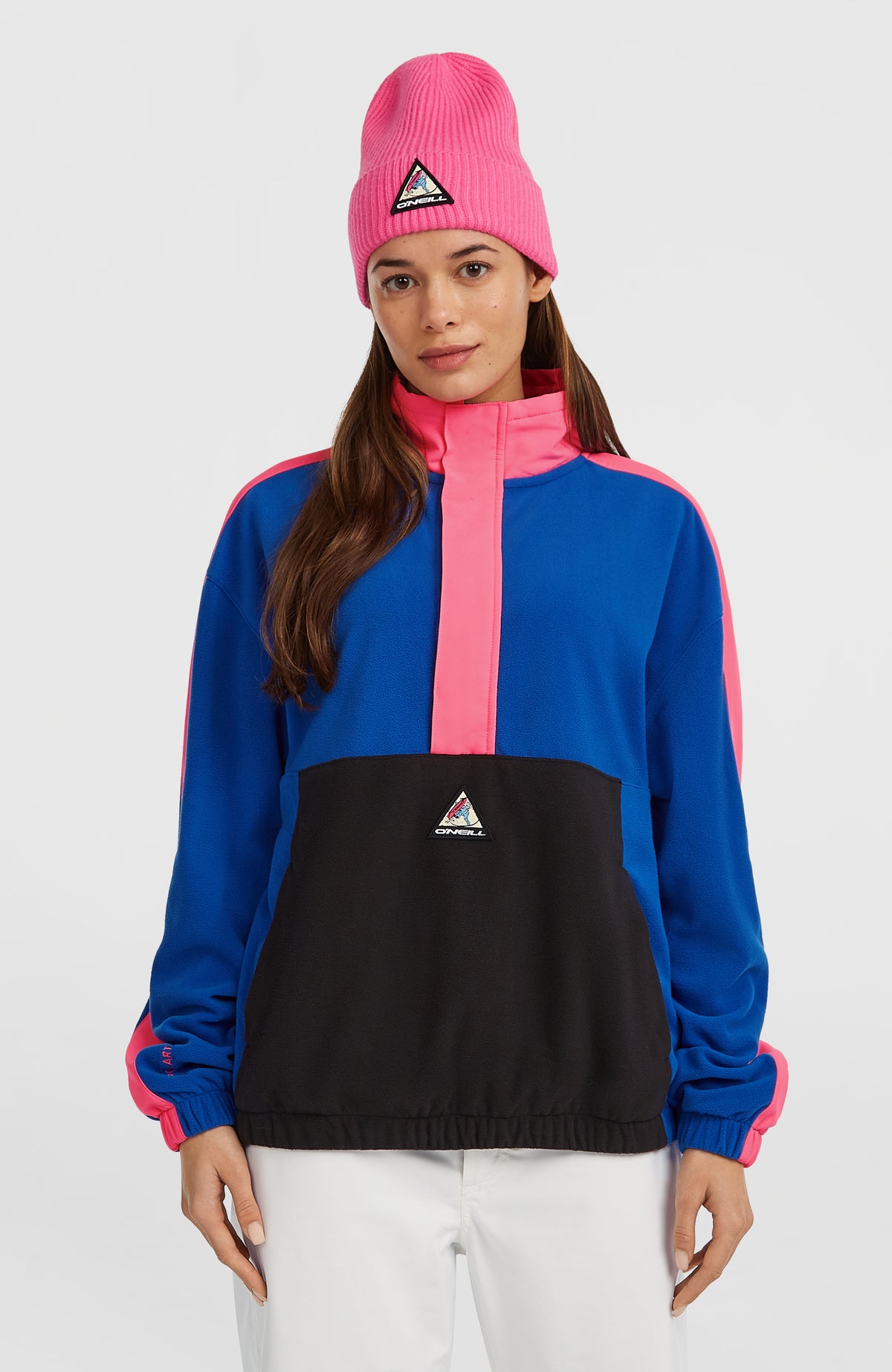 FWC'Play Polartec® fleecetrui met hoge rits | Active Blue Colour Block