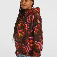 O'Riginals Superfleece hoodie | Brown Originals Flower
