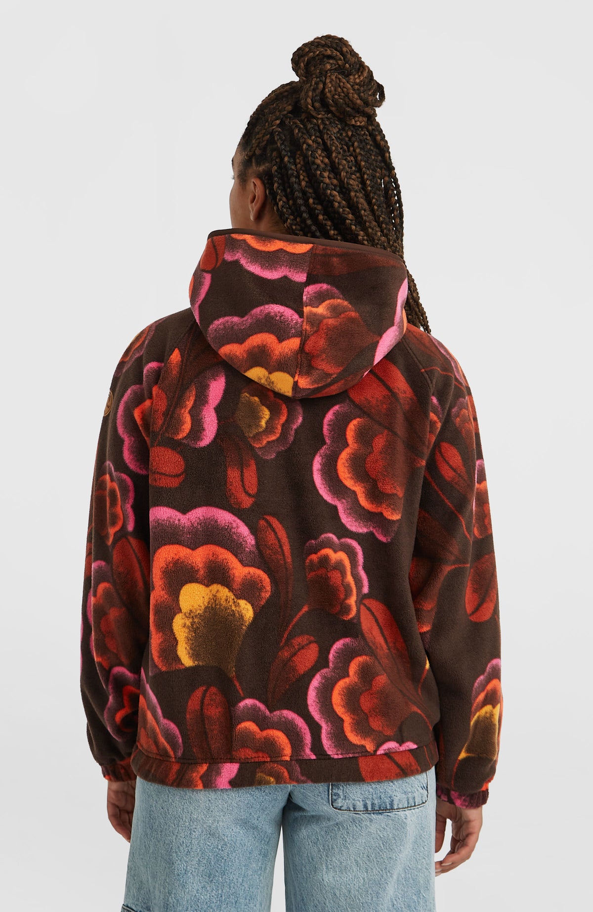 O'Riginals Superfleece hoodie | Brown Originals Flower