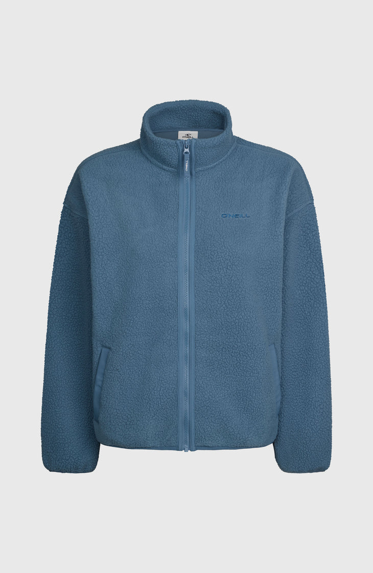 Must-Have High-Pile fleecevest met volledige rits | Mozart Blue