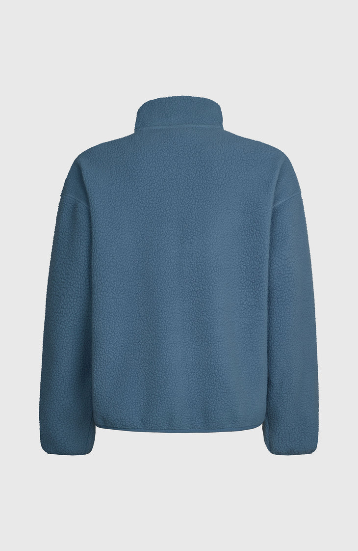 Must-Have High-Pile fleecevest met volledige rits | Mozart Blue