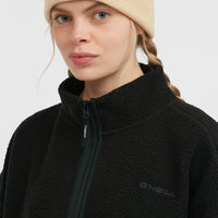 Must-Have High-Pile fleecevest met volledige rits | Black Out
