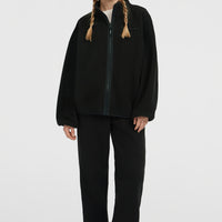 Must-Have High-Pile fleecevest met volledige rits | Black Out