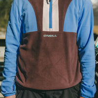 FWC'Cruz Triple Polartec® fleecetrui met halve rits | Blue Poppy Colour Block