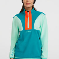FWC'Cruz Triple Polartec® fleecetrui met halve rits | Retro Mint Colour Block