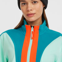 FWC'Cruz Triple Polartec® fleecetrui met halve rits | Retro Mint Colour Block