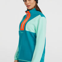 FWC'Cruz Triple Polartec® fleecetrui met halve rits | Retro Mint Colour Block