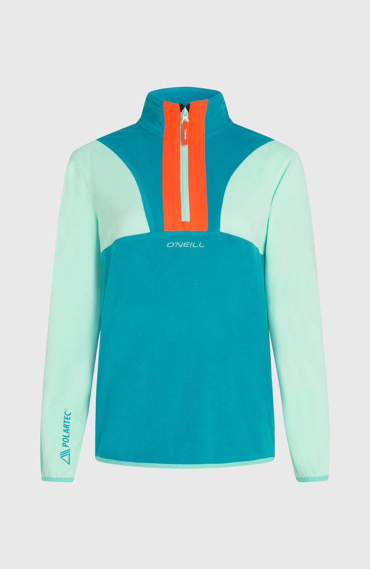 FWC'Cruz Triple Polartec® fleecetrui met halve rits | Retro Mint Colour Block