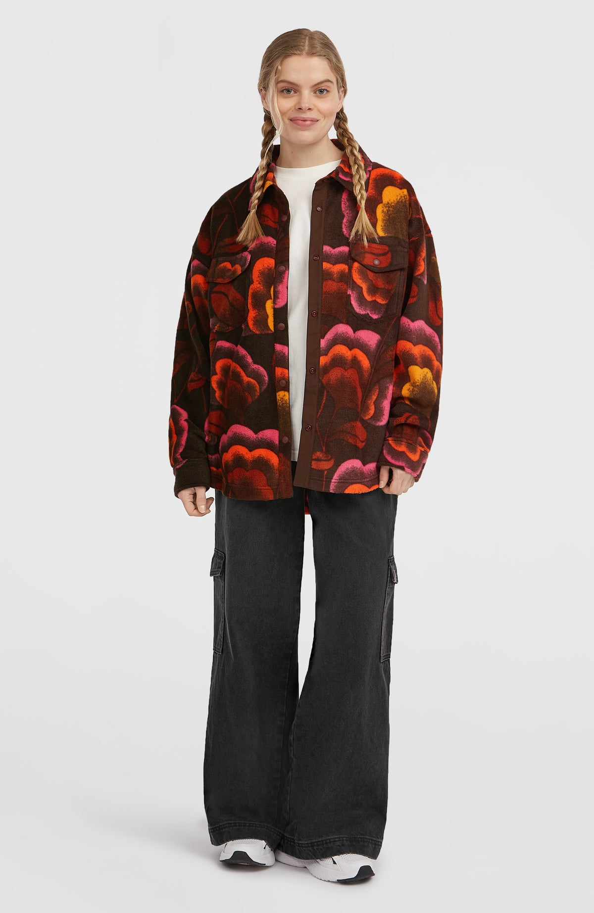 O'Riginals Superfleece blouse | Brown Originals Flower