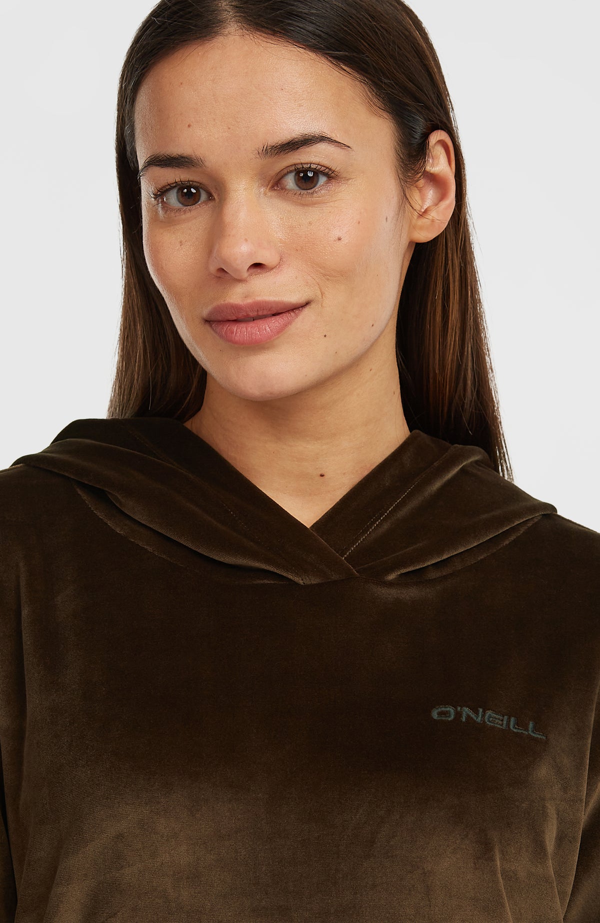 FWC'Cruz Velour hoodie | Coffee Bean