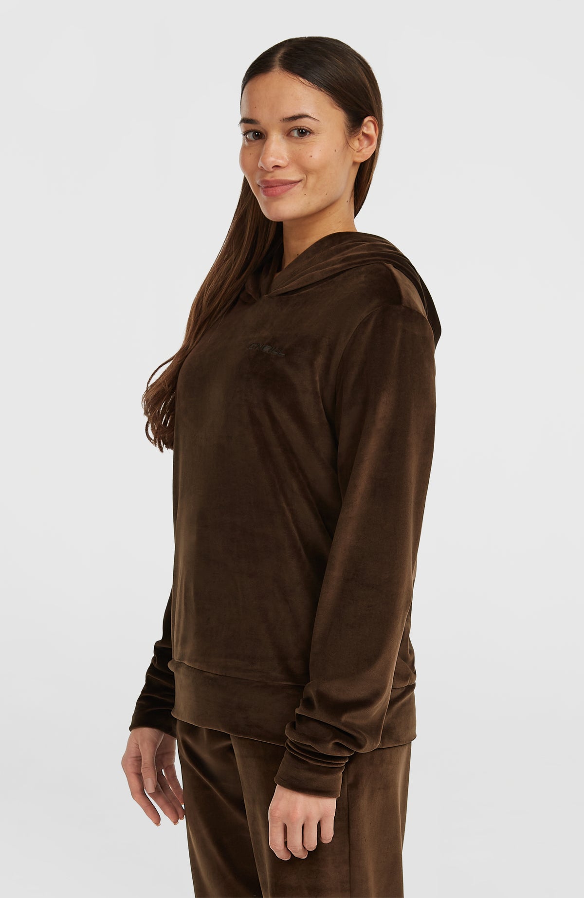 FWC'Cruz Velour hoodie | Coffee Bean
