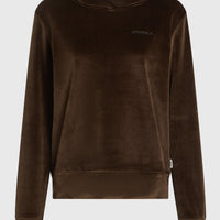 FWC'Cruz Velour hoodie | Coffee Bean