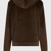 FWC'Cruz Velour hoodie | Coffee Bean
