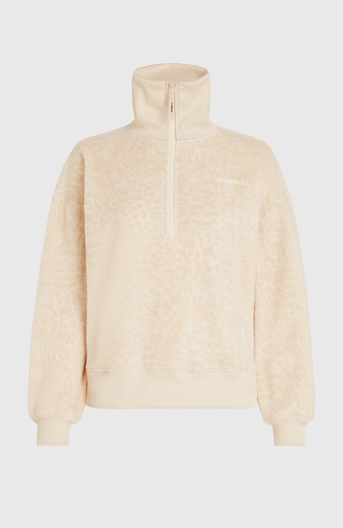 Must-Have fleecetrui met halve rits | Macaron Animalica