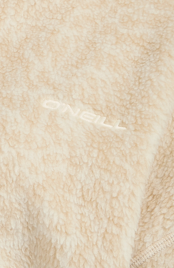 Must-Have fleecetrui met halve rits | Macaron Animalica