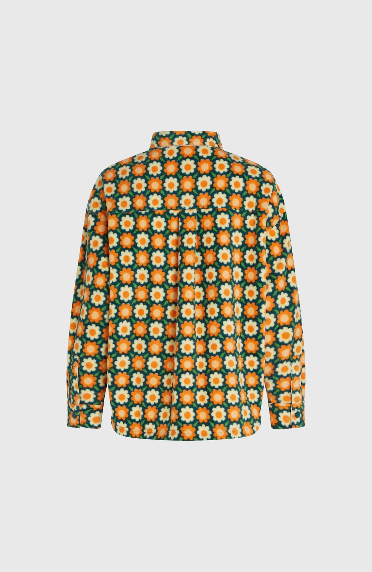 O'Riginals Superfleece blouse | Green Retro Flower