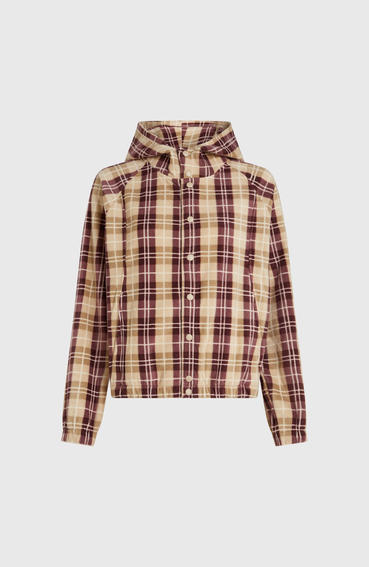 O'Riginals Superfleece hoodie | Beige Check Flannel
