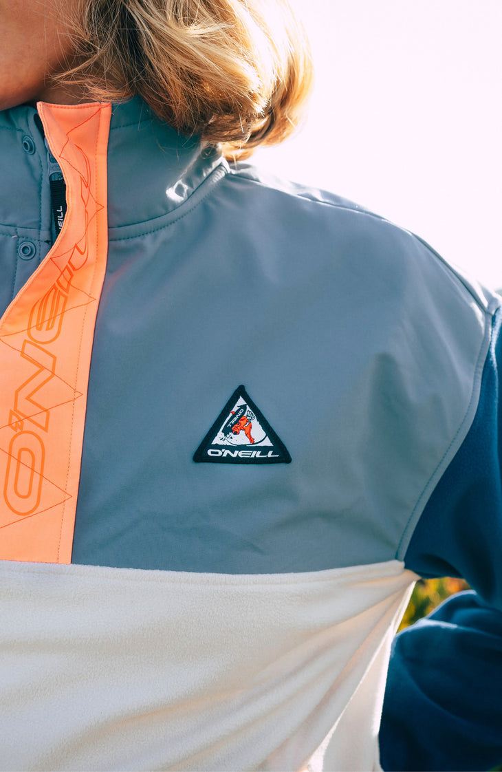 FWC'Play Polartec® fleecetrui met halve rits | Murky Water Colour Block