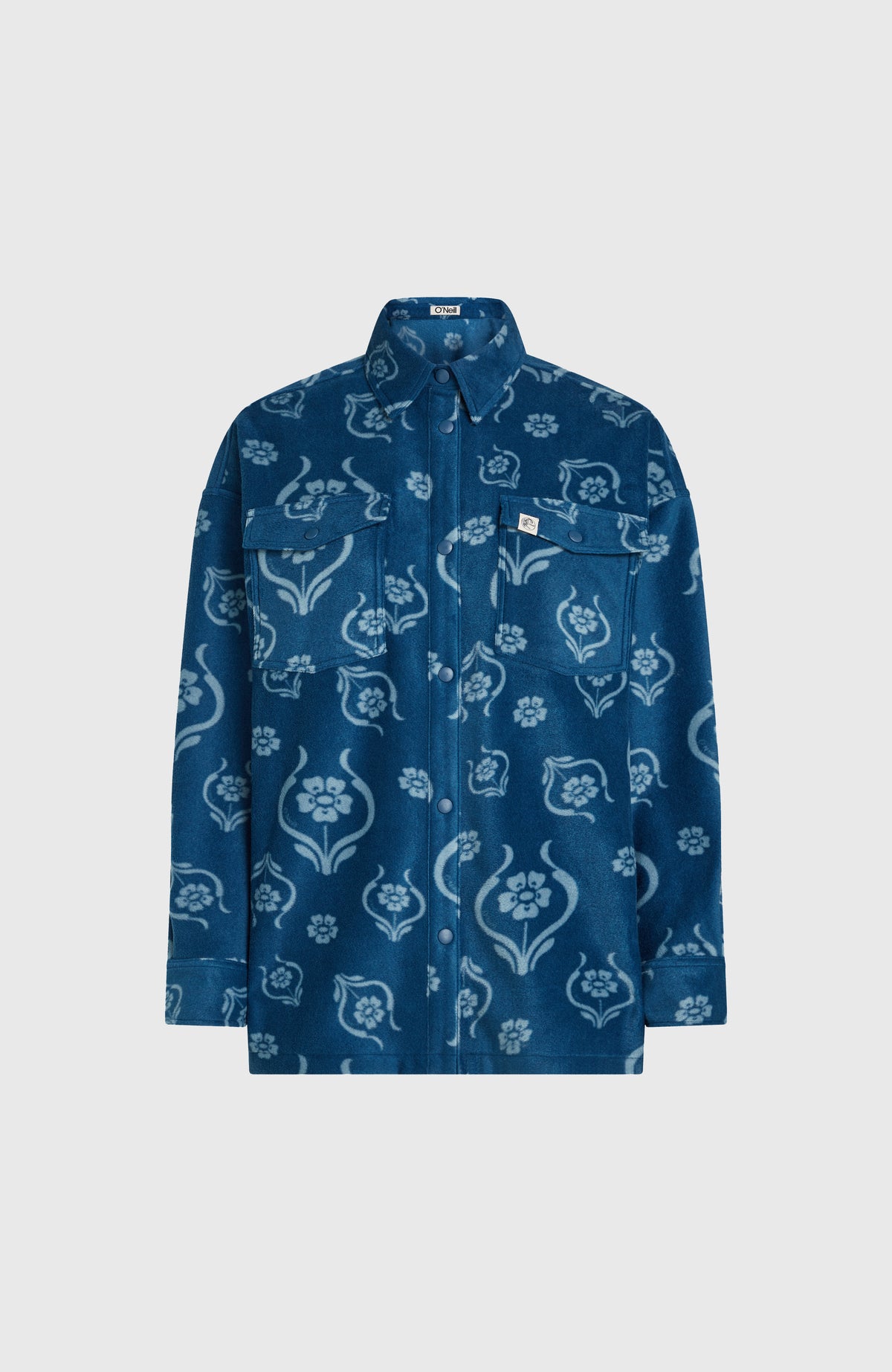 O'Riginals Superfleece blouse | Blue Artdeco Floral