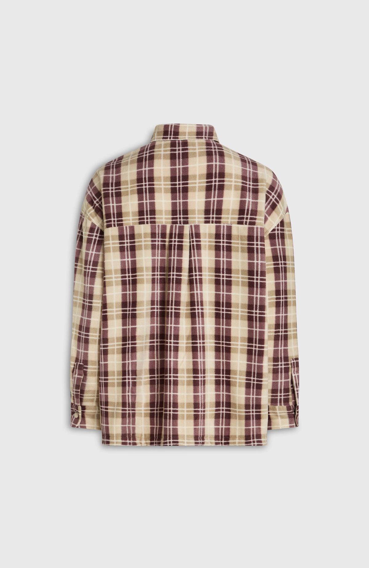 O'Riginals Superfleece blouse | Beige Check Flannel