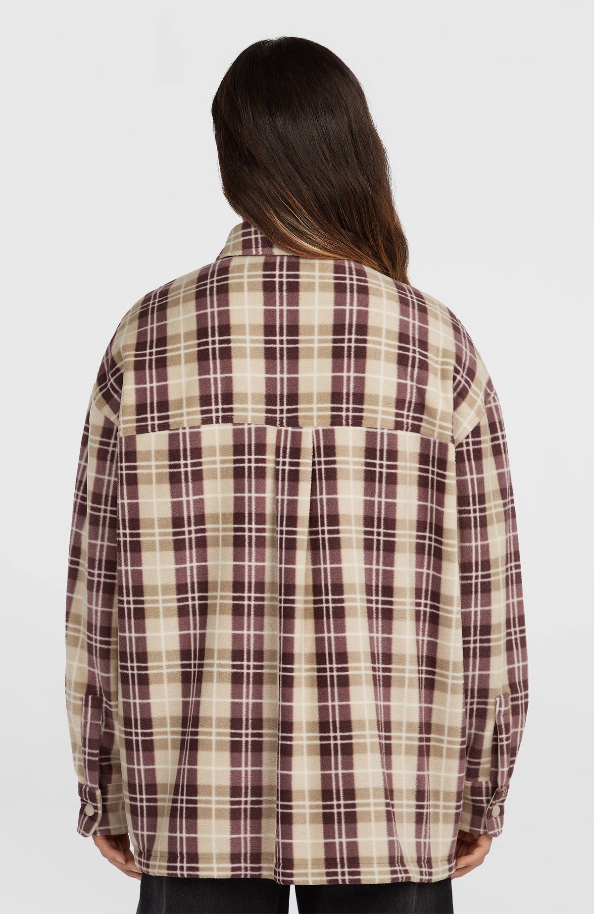 O'Riginals Superfleece blouse | Beige Check Flannel