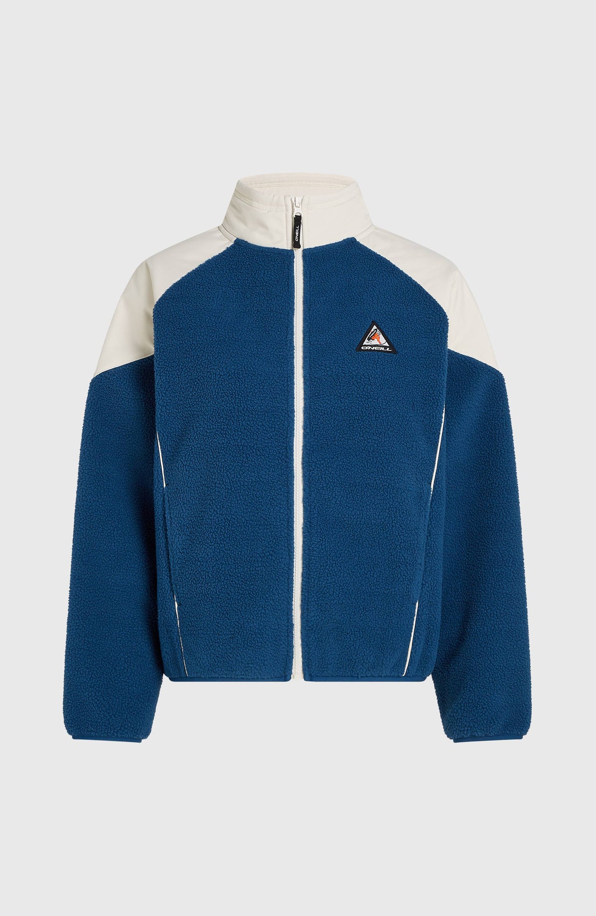 FWC'Play Hyperfleece trui met volledige rits | Linen White Colour Block