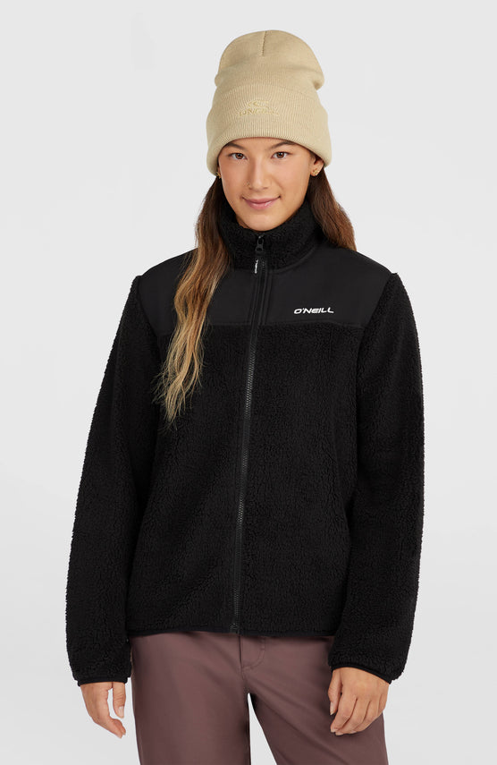 FWC'Cruz Fuzzy fleecevest met volledige rits | Black Out