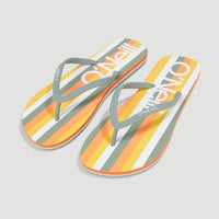 Profile Graphic slippers | Orange Multistripe