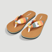 Ditsy Sun BLOOM™ slippers | Orange Multistripe