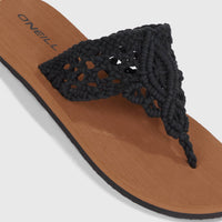 Ditsy Crochet slippers | Black Out