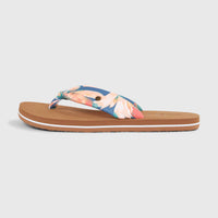 Ditsy Sun slippers | Blue Painted Tropics