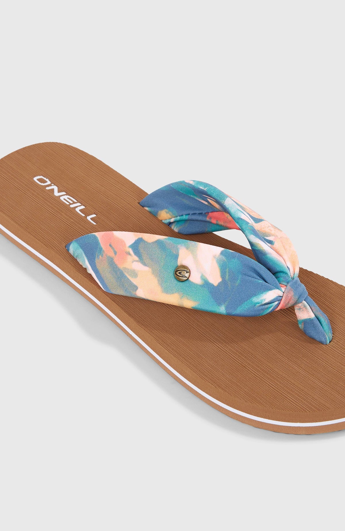 Ditsy Sun slippers | Blue Painted Tropics