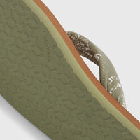 Ditsy Sun slippers | Green Textured Jungle