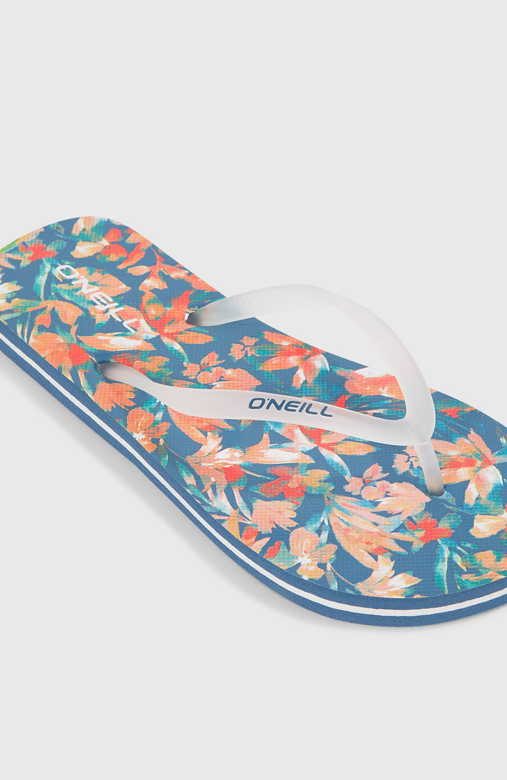 Profile Graphic slippers | Blue Painted Tropics
