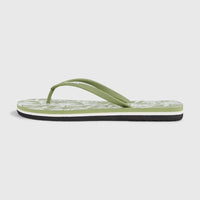 Profile Graphic slippers | Green Textured Jungle