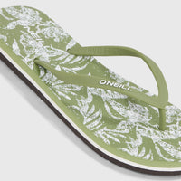 Profile Graphic slippers | Green Textured Jungle