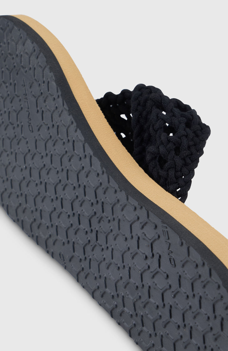 Ditsy Crochet slippers | Black Out