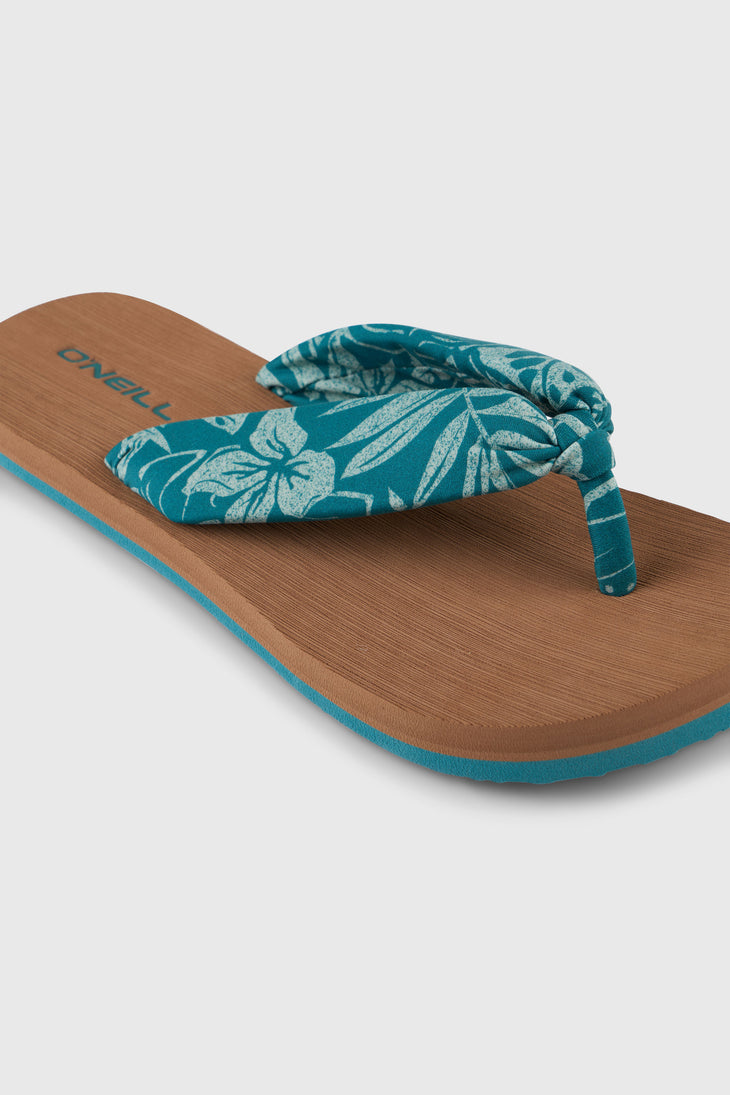 Ditsy Sun slippers | Green Island Sky