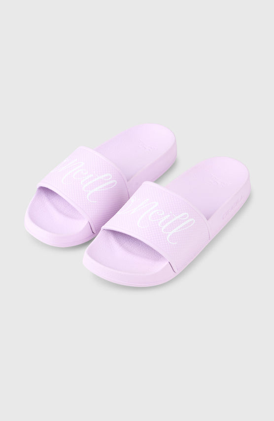 O'Neill Script slippers | Pale Lavender