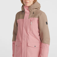 Utility Hybrid wintersportjas | Genuine Pink Colour Block