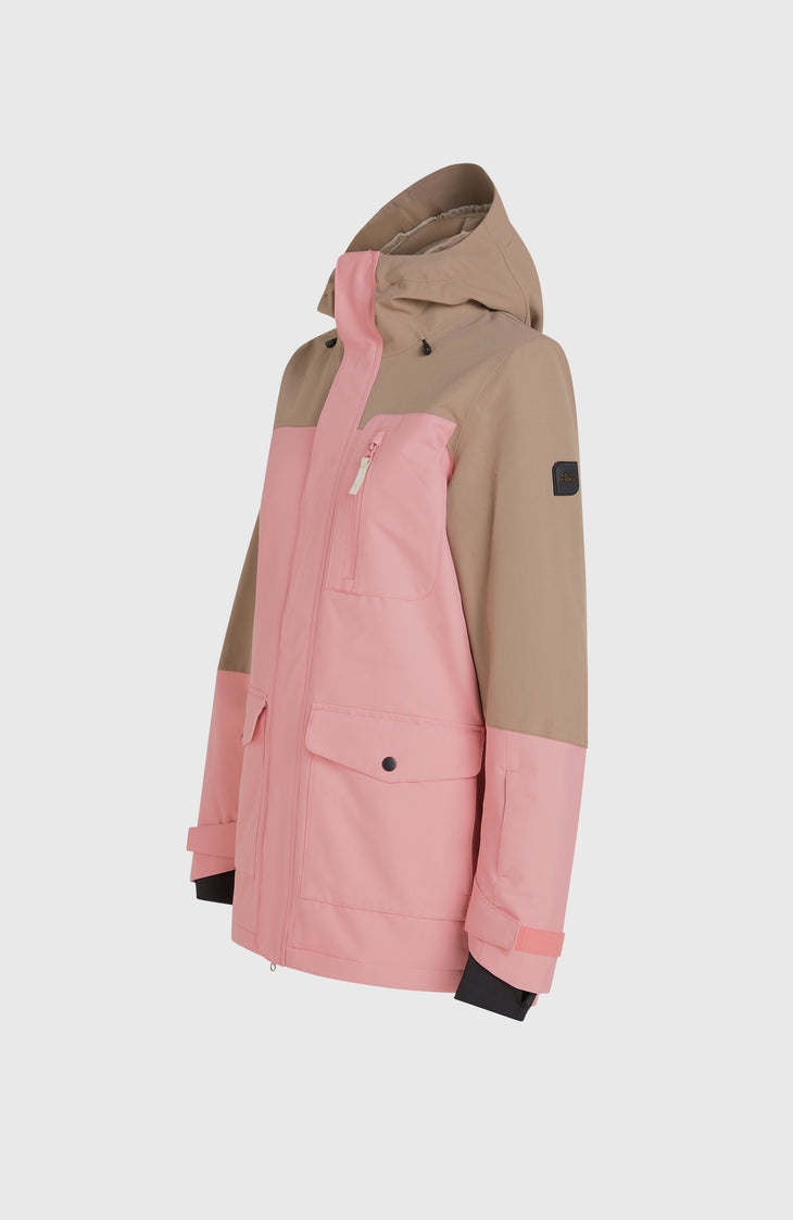 Utility Hybrid wintersportjas | Genuine Pink Colour Block