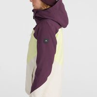 Carbonite wintersportjas | Aubergine Colour Block